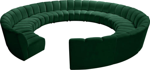 Infinity Green Velvet 12pc. Modular Sectional - Furniture Stars (Chicago, IL)