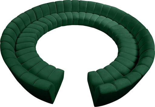 Infinity Green Velvet 12pc. Modular Sectional - Furniture Stars (Chicago, IL)