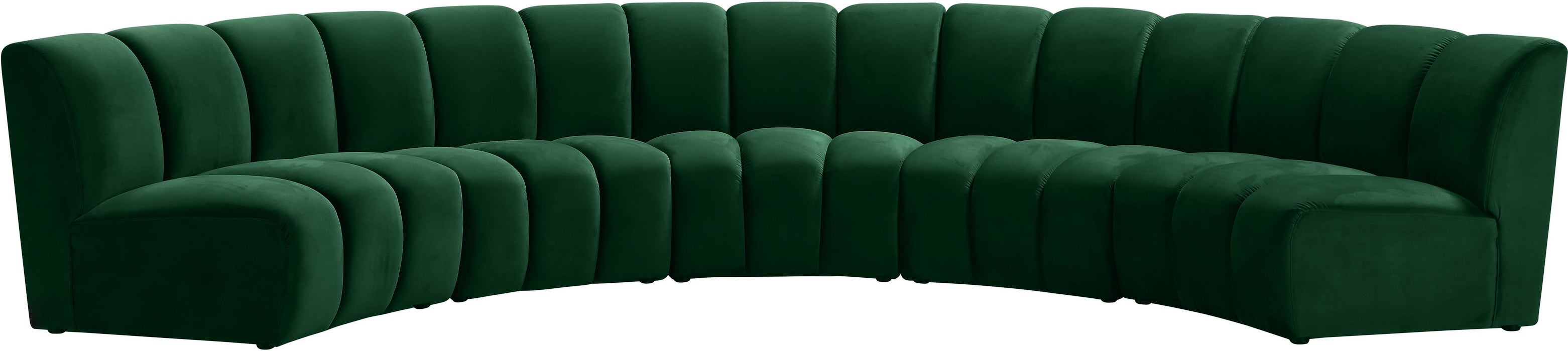 Infinity Green Velvet 5pc. Modular Sectional - Furniture Stars (Chicago, IL)