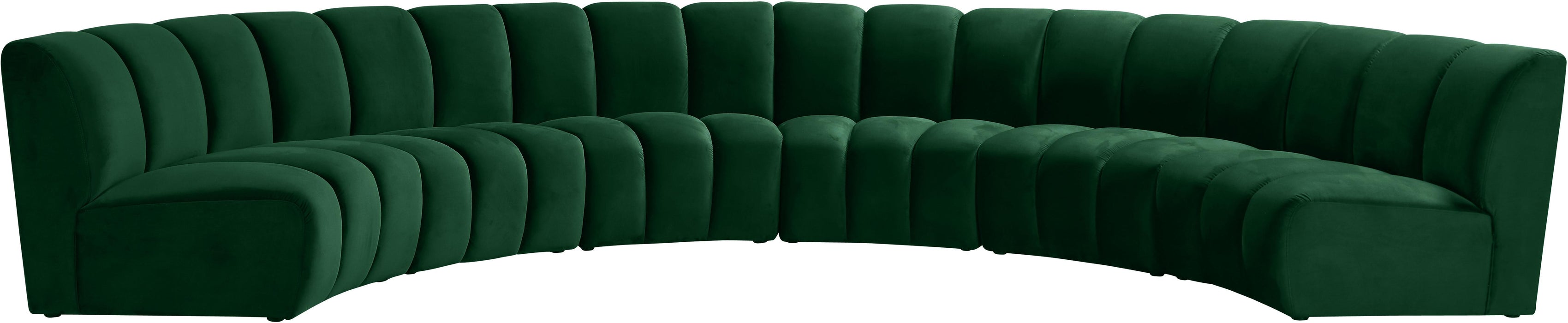 Infinity Green Velvet 6pc. Modular Sectional - Furniture Stars (Chicago, IL)