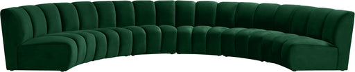 Infinity Green Velvet 6pc. Modular Sectional - Furniture Stars (Chicago, IL)