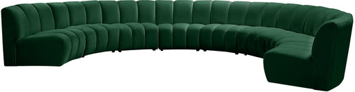 Infinity Green Velvet 8pc. Modular Sectional - Furniture Stars (Chicago, IL)