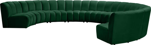 Infinity Green Velvet 9pc. Modular Sectional - Furniture Stars (Chicago, IL)