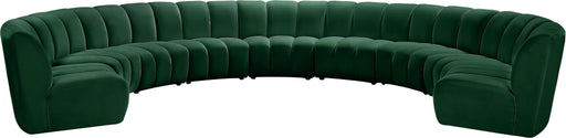 Infinity Green Velvet 9pc. Modular Sectional - Furniture Stars (Chicago, IL)
