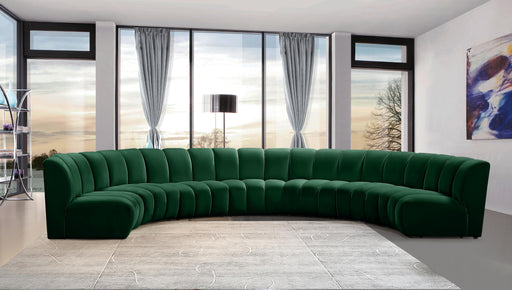 Infinity Green Velvet 7pc. Modular Sectional - Furniture Stars (Chicago, IL)