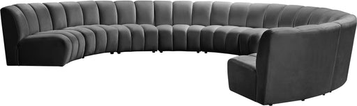 Infinity Grey Velvet 9pc. Modular Sectional - Furniture Stars (Chicago, IL)