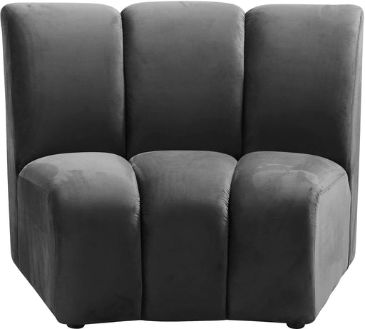 Infinity Grey Velvet Modular Chair - Furniture Stars (Chicago, IL)