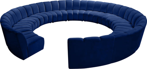 Infinity Navy Velvet 12pc. Modular Sectional - Furniture Stars (Chicago, IL)