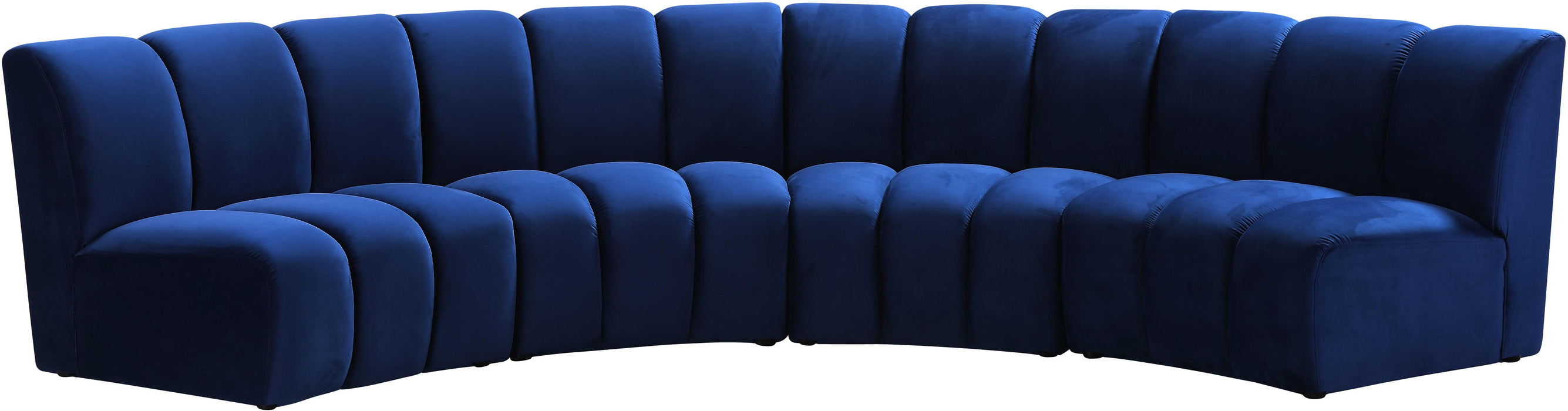 Infinity Navy Velvet 4pc. Modular Sectional - Furniture Stars (Chicago, IL)