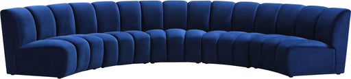 Infinity Navy Velvet 5pc. Modular Sectional - Furniture Stars (Chicago, IL)