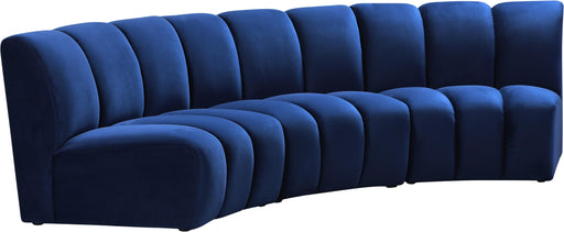 Infinity Navy Velvet 3pc. Modular Sectional - Furniture Stars (Chicago, IL)