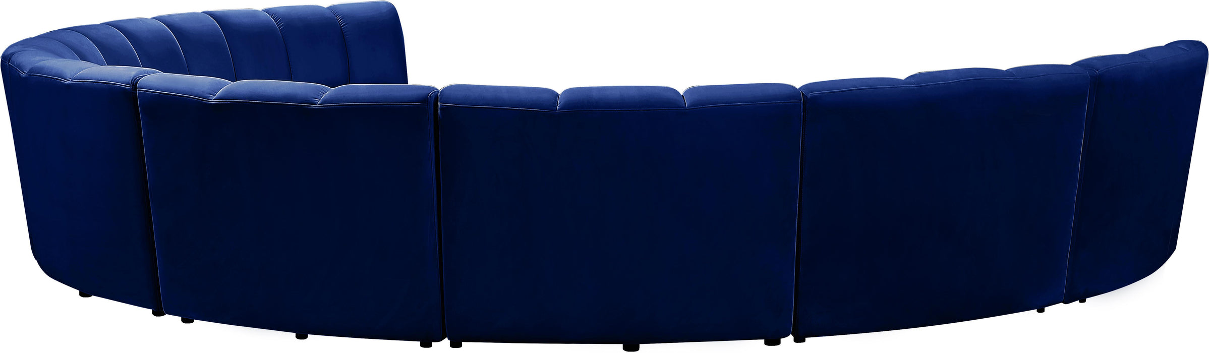 Infinity Navy Velvet 8pc. Modular Sectional - Furniture Stars (Chicago, IL)