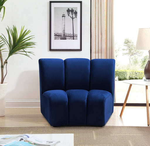 Infinity Navy Velvet Modular Chair - Furniture Stars (Chicago, IL)