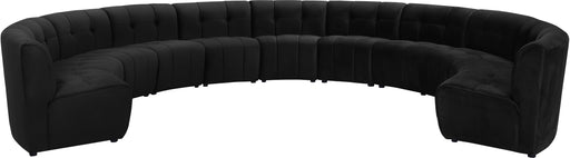 Limitless Black Velvet 11pc. Modular Sectional - Furniture Stars (Chicago, IL)