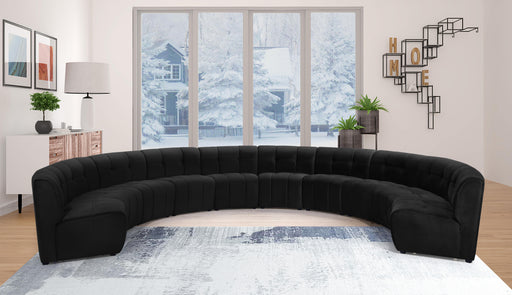 Limitless Black Velvet 10pc. Modular Sectional - Furniture Stars (Chicago, IL)