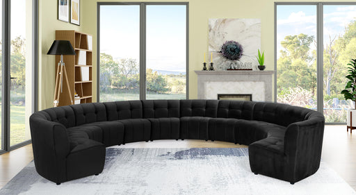 Limitless Black Velvet 12pc. Modular Sectional - Furniture Stars (Chicago, IL)