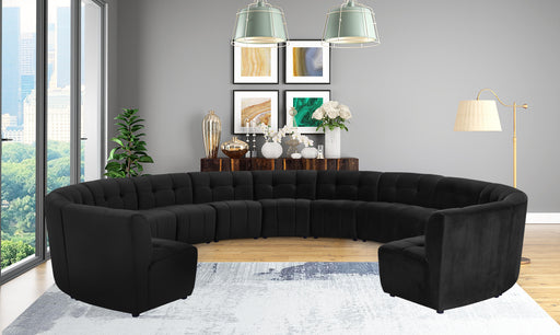 Limitless Black Velvet 13pc. Modular Sectional - Furniture Stars (Chicago, IL)