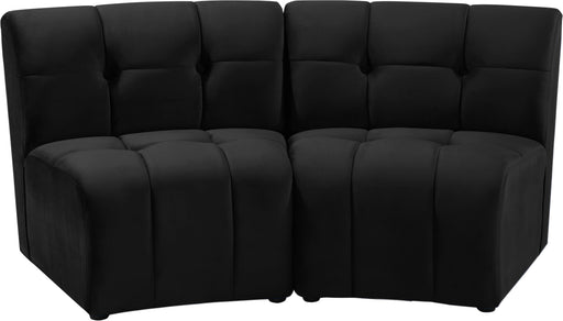 Limitless Black Velvet 2pc. Modular Sectional - Furniture Stars (Chicago, IL)