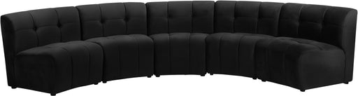 Limitless Black Velvet 5pc. Modular Sectional - Furniture Stars (Chicago, IL)