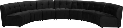 Limitless Black Velvet 7pc. Modular Sectional - Furniture Stars (Chicago, IL)