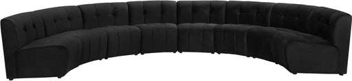Limitless Black Velvet 8pc. Modular Sectional - Furniture Stars (Chicago, IL)