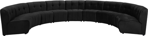 Limitless Black Velvet 9pc. Modular Sectional - Furniture Stars (Chicago, IL)