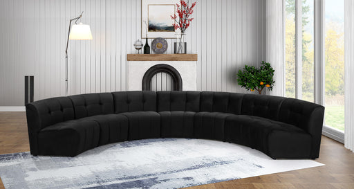 Limitless Black Velvet 7pc. Modular Sectional - Furniture Stars (Chicago, IL)