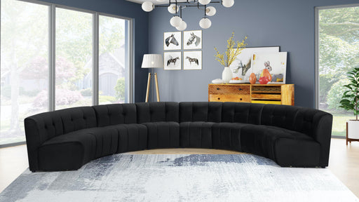 Limitless Black Velvet 8pc. Modular Sectional - Furniture Stars (Chicago, IL)