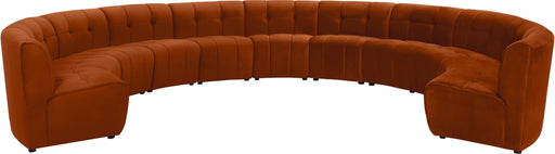 Limitless Cognac Velvet 11pc. Modular Sectional - Furniture Stars (Chicago, IL)