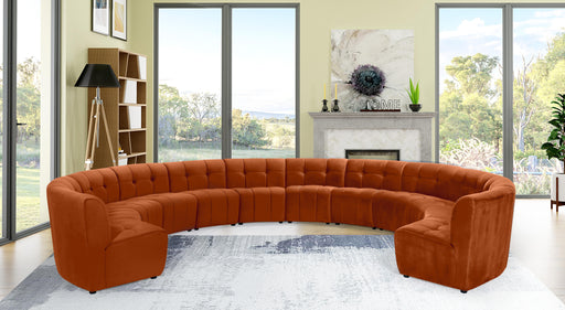 Limitless Cognac Velvet 12pc. Modular Sectional - Furniture Stars (Chicago, IL)
