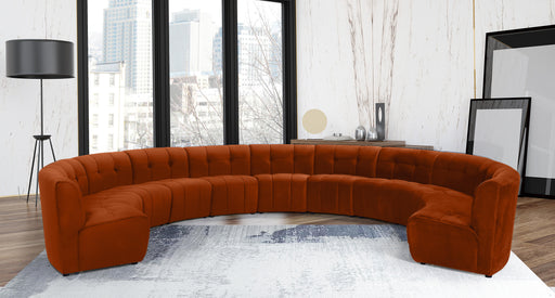 Limitless Cognac Velvet 11pc. Modular Sectional - Furniture Stars (Chicago, IL)