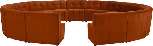 Limitless Cognac Velvet 15pc. Modular Sectional - Furniture Stars (Chicago, IL)