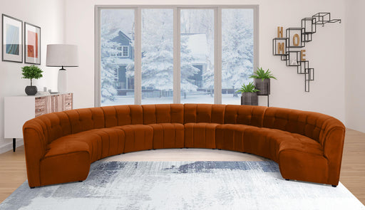 Limitless Cognac Velvet 10pc. Modular Sectional - Furniture Stars (Chicago, IL)