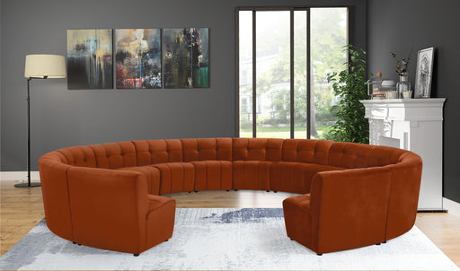 Limitless Cognac Velvet 14pc. Modular Sectional - Furniture Stars (Chicago, IL)