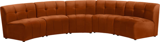 Limitless Cognac Velvet 5pc. Modular Sectional - Furniture Stars (Chicago, IL)