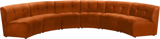 Limitless Cognac Velvet 6pc. Modular Sectional - Furniture Stars (Chicago, IL)