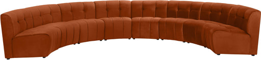 Limitless Cognac Velvet 8pc. Modular Sectional - Furniture Stars (Chicago, IL)