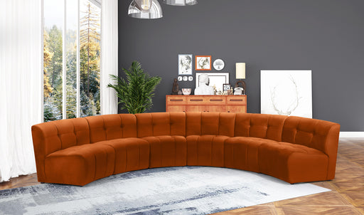 Limitless Cognac Velvet 6pc. Modular Sectional - Furniture Stars (Chicago, IL)