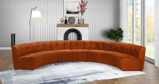 Limitless Cognac Velvet 7pc. Modular Sectional - Furniture Stars (Chicago, IL)