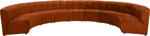 Limitless Cognac Velvet 9pc. Modular Sectional - Furniture Stars (Chicago, IL)