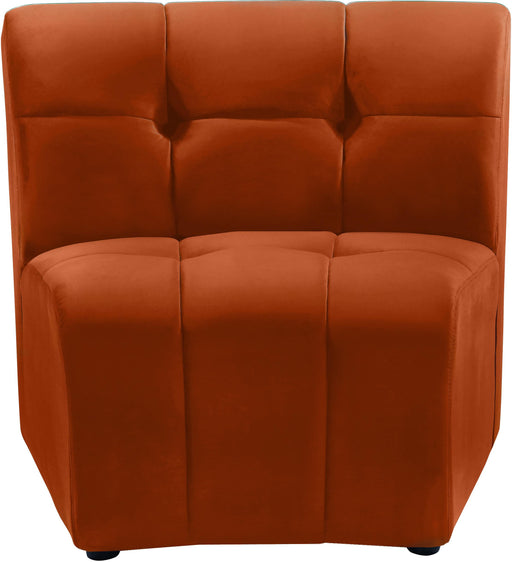 Limitless Cognac Velvet Modular Chair - Furniture Stars (Chicago, IL)