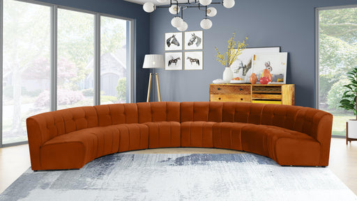 Limitless Cognac Velvet 8pc. Modular Sectional - Furniture Stars (Chicago, IL)