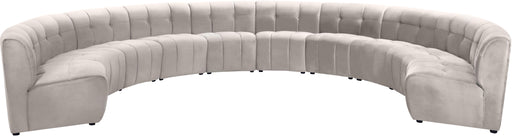 Limitless Cream Velvet 10pc. Modular Sectional - Furniture Stars (Chicago, IL)