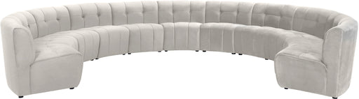 Limitless Cream Velvet 11pc. Modular Sectional - Furniture Stars (Chicago, IL)