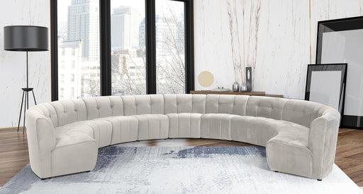 Limitless Cream Velvet 11pc. Modular Sectional - Furniture Stars (Chicago, IL)