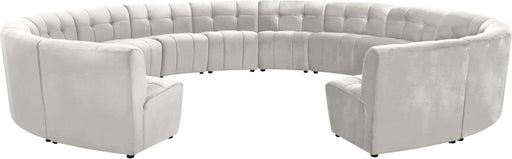 Limitless Cream Velvet 14pc. Modular Sectional - Furniture Stars (Chicago, IL)