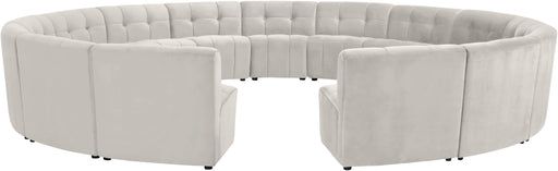 Limitless Cream Velvet 15pc. Modular Sectional - Furniture Stars (Chicago, IL)