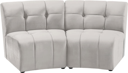 Limitless Cream Velvet 2pc. Modular Sectional - Furniture Stars (Chicago, IL)