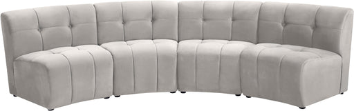 Limitless Cream Velvet 4pc. Modular Sectional - Furniture Stars (Chicago, IL)
