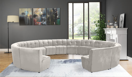 Limitless Cream Velvet 14pc. Modular Sectional - Furniture Stars (Chicago, IL)